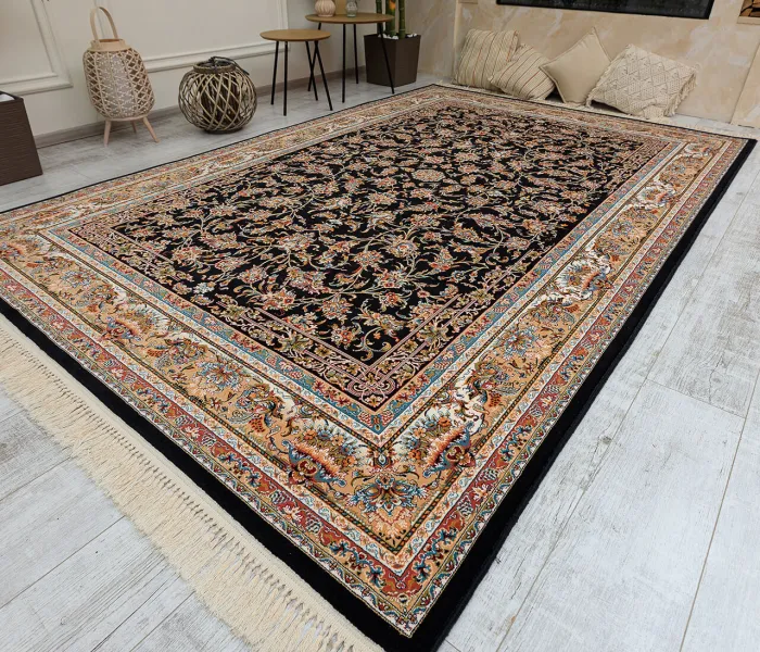 Перський килим Kashan P553 dark blue 7