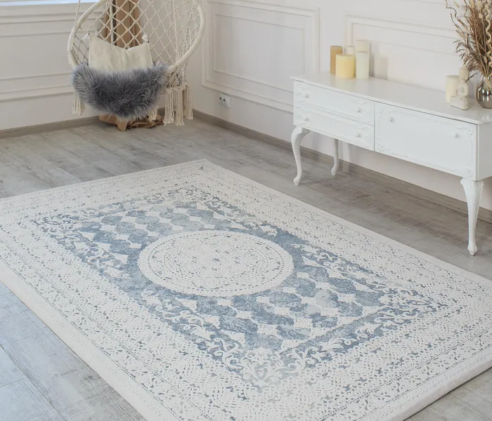 Килим VALS W2328 C.BLUE/IVORY