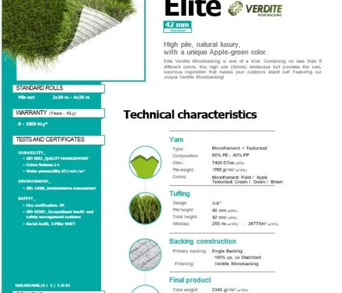Штучна трава OROTEX ELITE 7